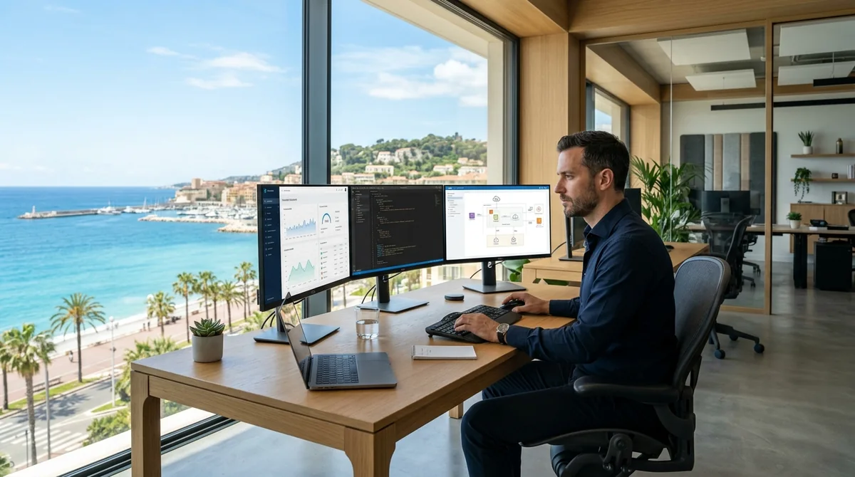 Poste de travail en mise en situation pour la conception d’architectures logicielles sur mesure LOGIX Systems